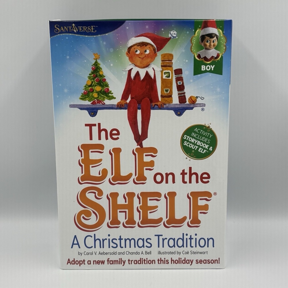 The Elf On The Shelf Christmas  Blue Eyed Boy Scout‎ Doll & Book